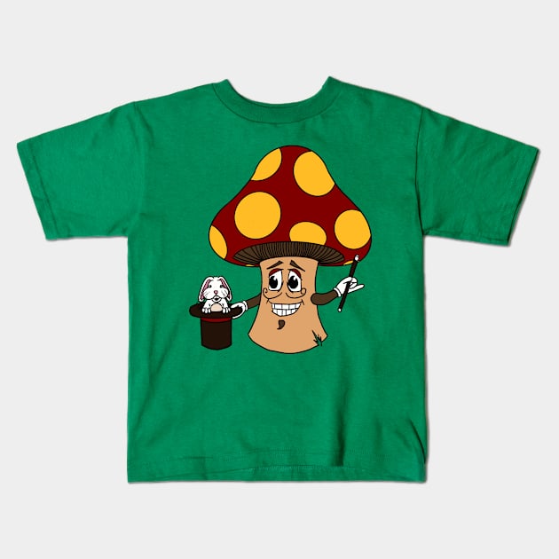 Magic Mushroom Kids T-Shirt by JoshErichDigitalInk